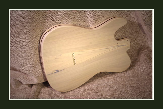 Cream Telecaster guitar Body - Back