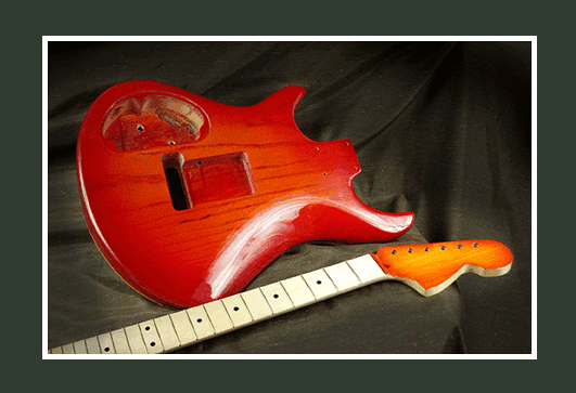 Swamp Ash Guitar Back with Neck Swamp Ash Guitar Back