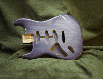 Blue Stratocaster Guitar Body