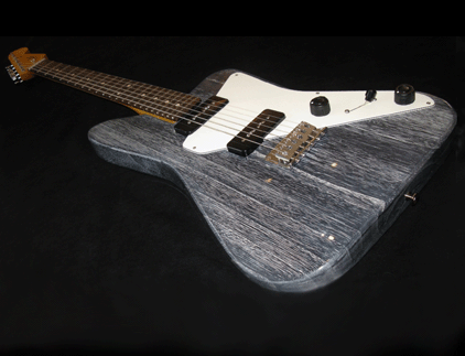 DogHair Guitar in Black and White